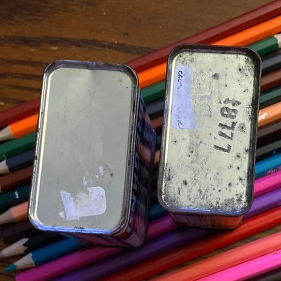 Vintage Spice Tins Lot of 2 Watkins Cream of Tartar Durkee’s Oregano FAIR USED - Picture 8 of 8